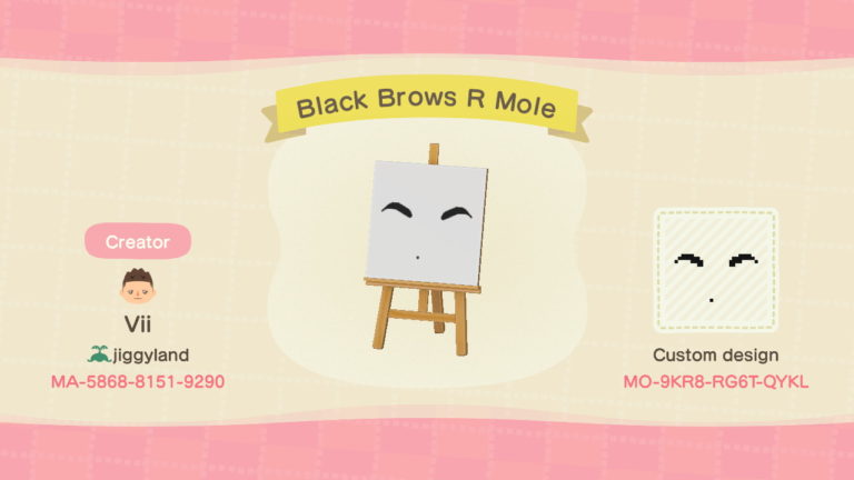 Black Brows Right Mole