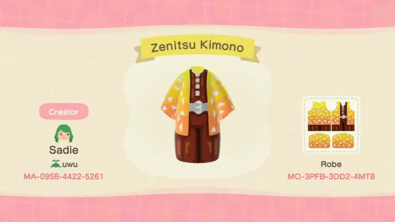 Zenitsu Kimono