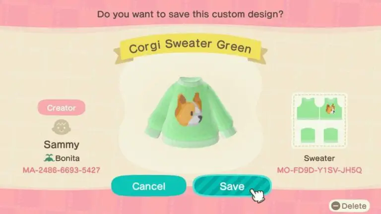 Corgi Sweater Green