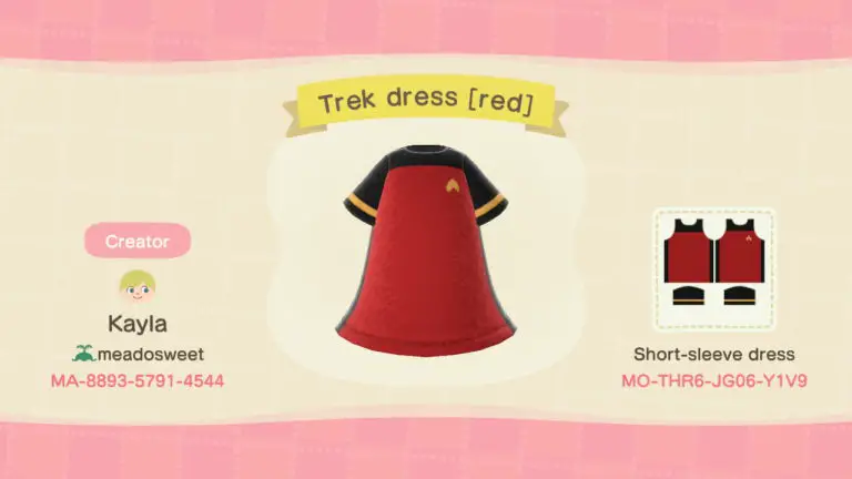 Star Trek Dress (red)