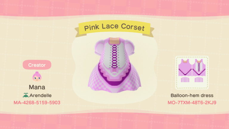 Pink Lace Corset Dress