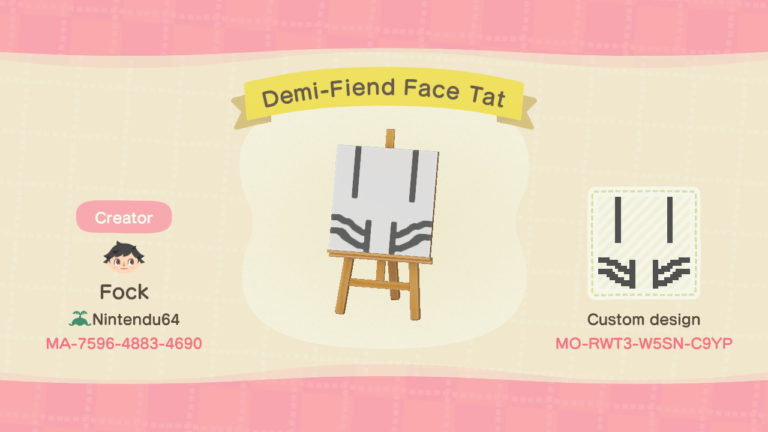 Demi-Fiend’s Tattoo (Face Paint)