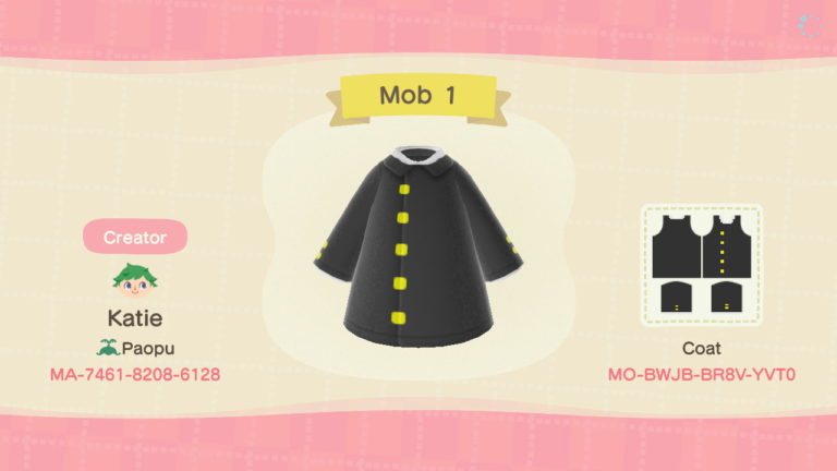 mob school uniform coat