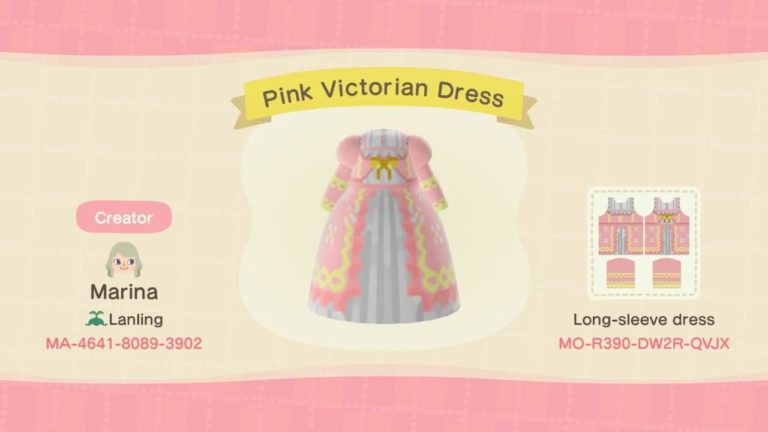 Pink victorian dress