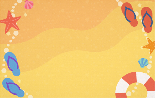 Beach Card - Animal Crossing: New Horizons
