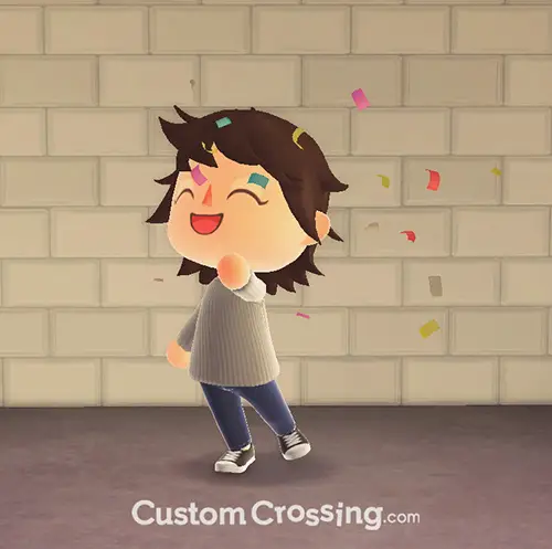 Animal Crossing: New Horizons Confetti Reaction